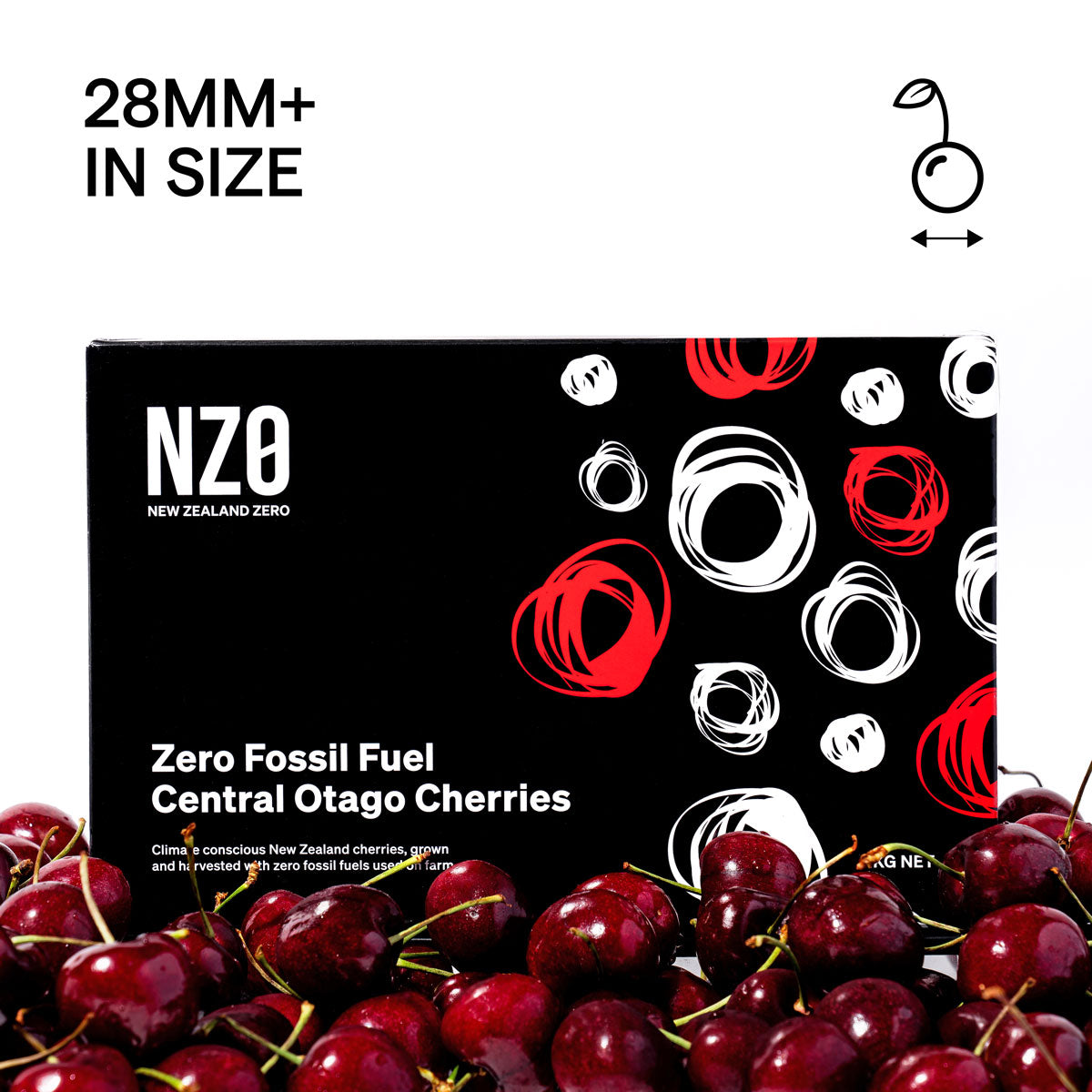 2KG Central Otago Cherries. 28MM+ or larger.